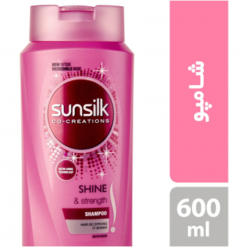 شامپو مو براق کننده Shine & Strength سان سیلک 350 میلی لیتری